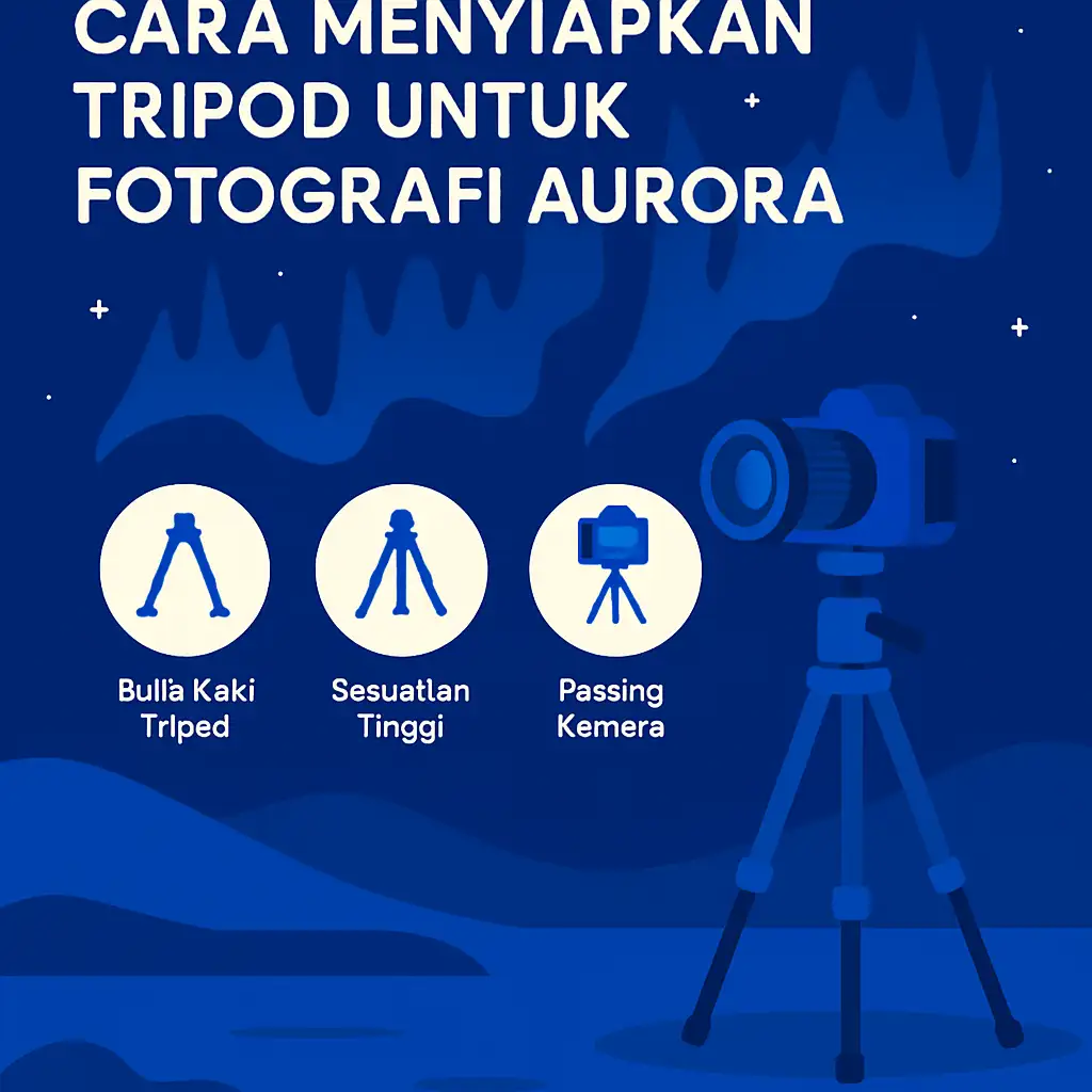 Cara Menyiapkan Tripod untuk Fotografi Aurora